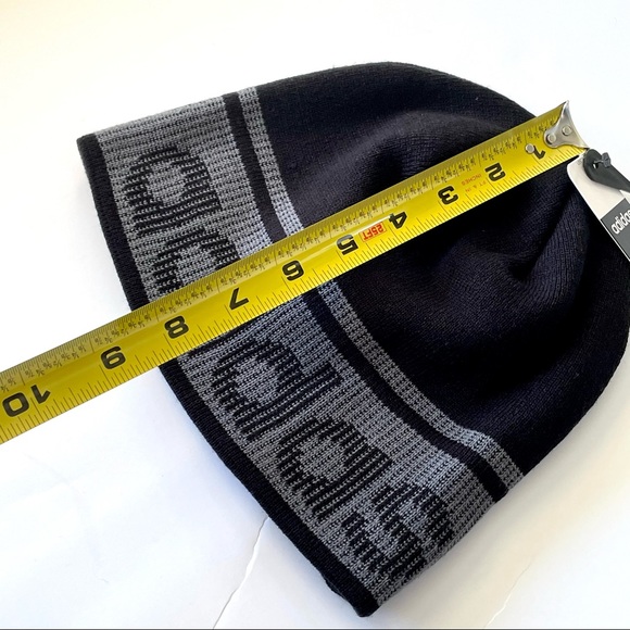 Adidas Men’s Beanie Winter Hat Midway II 0142211 Acrylic Black & Gray OSFA New - Picture 8 of 13
